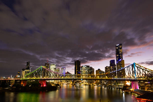 istock Story Bridge and Brisbane Skyline in Australia 1616341502