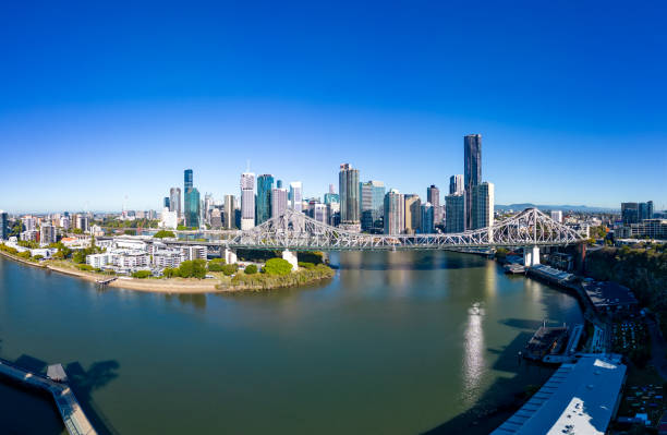 istock Story Bridge and Brisbane Skyline in Australia 1616341503