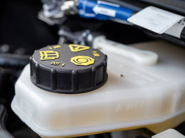 istock Automotive brake fluid tank. 1616400751