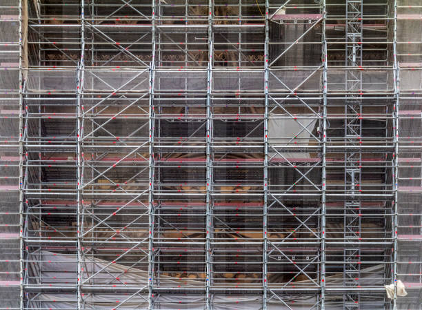 Extensive scaffolding stock photo