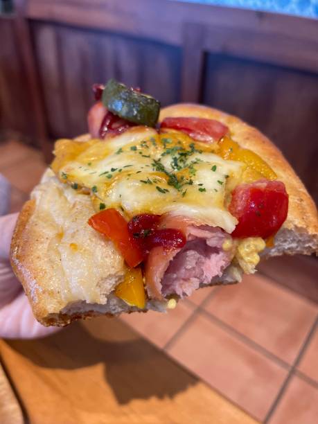 istock Sausage bread with summer vegetables 1616507284