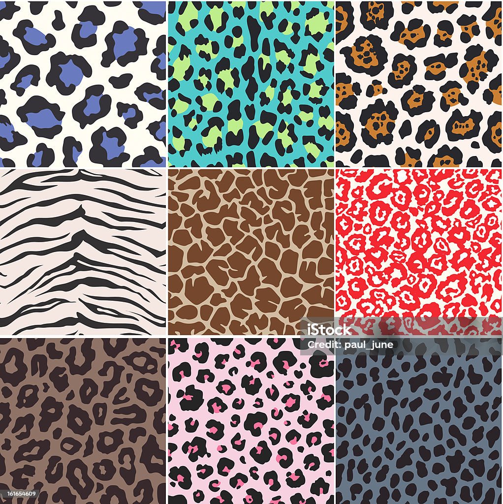 seamless animal skin pattern Animal stock vector