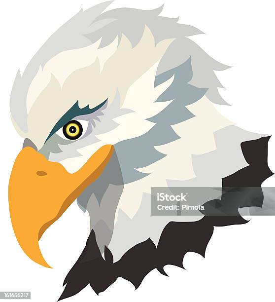 Eagle Testa - Immagini vettoriali stock e altre immagini di Aggressione - Aggressione, Animale, Appollaiarsi