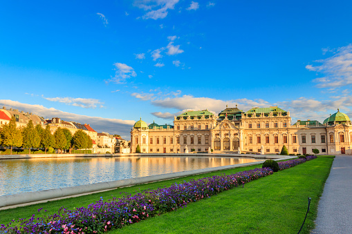 Vienna, Austria - September 21, 2022: Upper Belvedere palace in Vienna, Austria