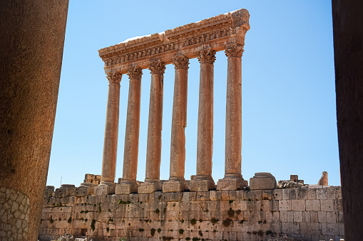 Jupiter Temple Roman Ruins Baalbek, Lebanon