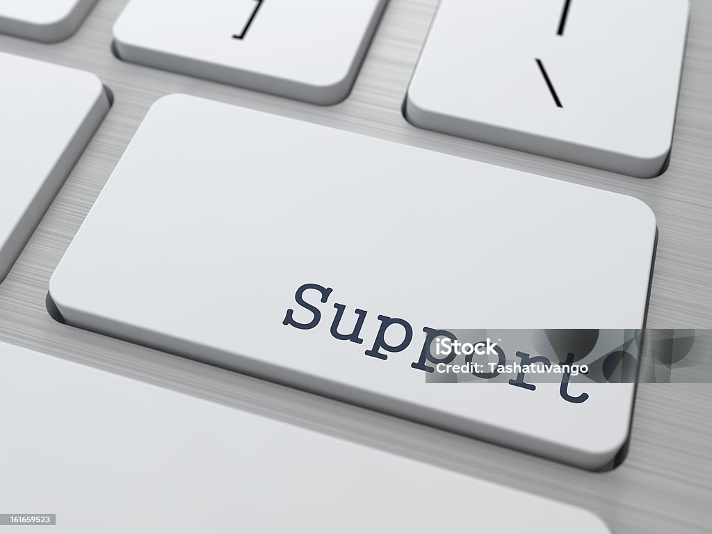 Support Concept. Support Concept. Button on Modern Computer Keyboard with Word Support on It. Accessibility Stock Photo