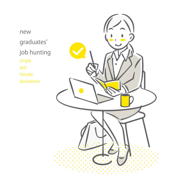 istock business person at cafe, simple line illustration 1616612047