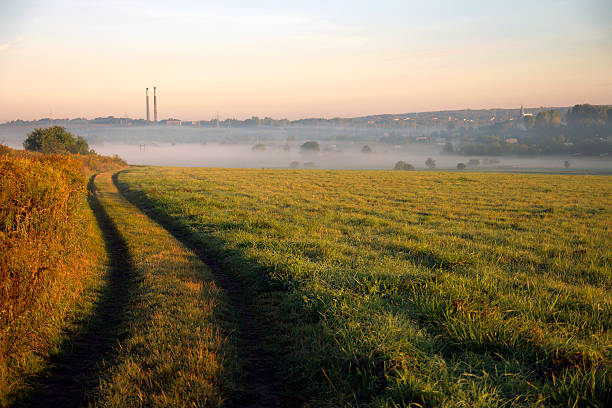 istock Way in the fog 161662006