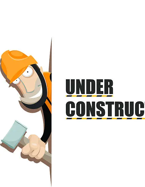 Vector illustration of Under construction