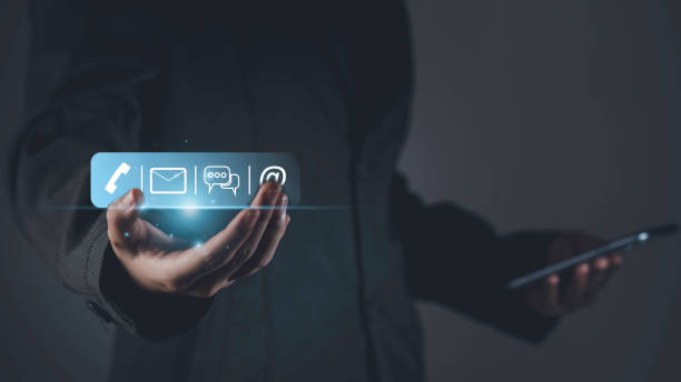 istock CONTACT US, Customer support, Customer service concept. Businessman using smartphone pc with contact icons on virtual screen. searching web, browsing information, hotline support. 1616646777