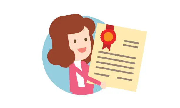 Vector illustration of Giving Certificate