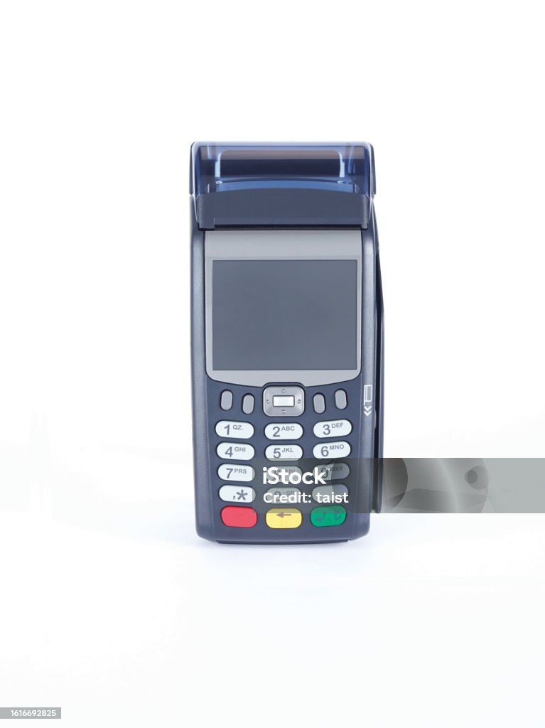 Posbank Machine Banking Pos Machine Isolated On White Stock Photo - Download Image Now ...