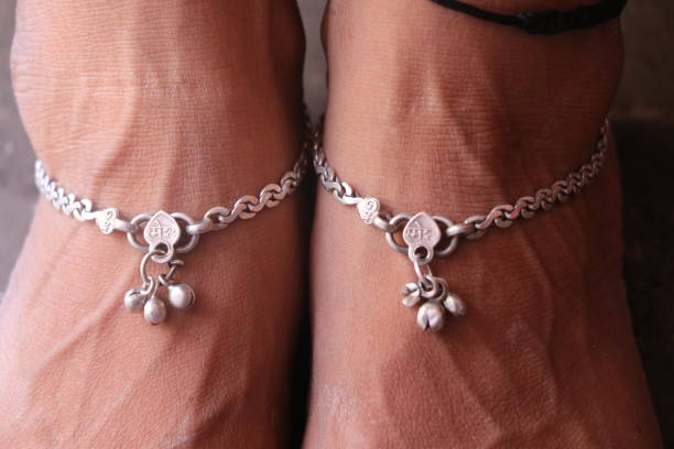 istock silver anklets or payal on women's feet 1616719233