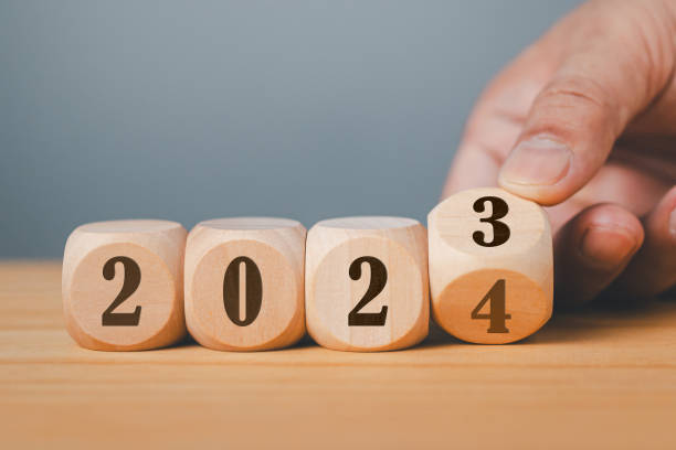 istock Countdown to 2024. Loading year from 2023 to 2024. Business Idea, Creative, Thinking, brainstorm, Goal, Resolution, strategy, plan, Action, Change and New Year start concepts. 1616776184
