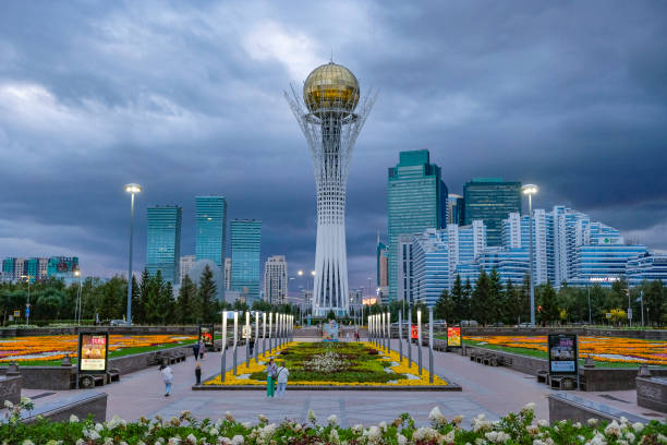 Astana en Kazajistán - foto de stock