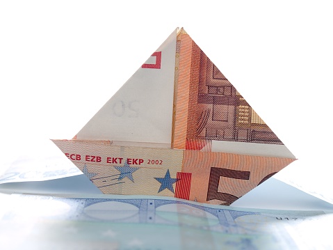 Euro money USA dollar finance puzzle