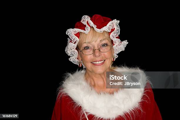 Retrato Do Real Mamãe Noel - Fotografias de stock e mais imagens de Mãe Natal - Mãe Natal, Adulto maduro, Figura para recortar