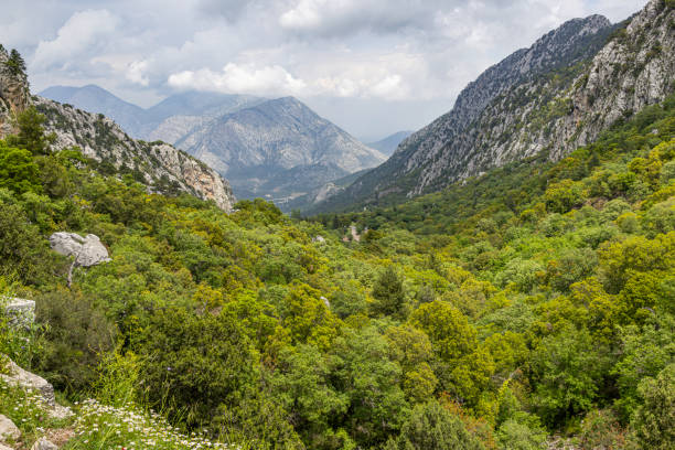 Mountain view from Termessos ancient city near Antalya, Turkey Termessos ancient city is one of Antalya, Turkey's most outstanding archaeological sites. Despite the long siege in 333 BC, Alexander the Great could not capture the ancient city. He likened the city to an eagle's nest and it is one of the few cases he failed to conquer.