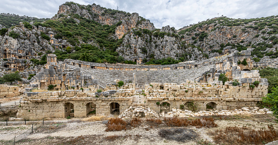Theatre of Myra Ancient City in Demre, Antalya, Turkiye