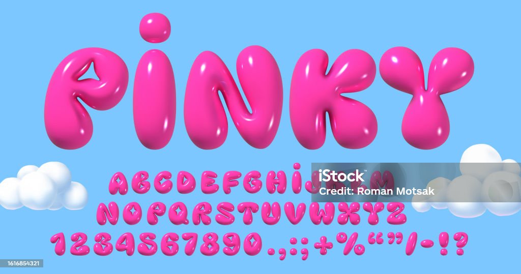 Font roz vibrant cu bule de balon 3D în stil y2k: alfabet din plastic lucios, numere cu design umflat inspirat din anii '90 - ilustrație vectorială realistă - vector de stoc Scriere dactilografiată fără redevențe Font roz vibrant cu bule de balon 3D în stil y2k: alfabet din plastic lucios, numere cu design umflat inspirat din anii '90 - ilustrație vectorială realistă - vector de stoc Scriere dactilografiată fără redevențe
