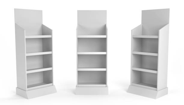 istock Big PDQ Display, Empty Packaging Display  With 3 Different Angles. Point Of Sale Display. POP & POS.  3D Render 1616904493