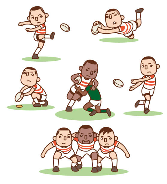 Scrums Rugby Animated 60+ Rugby Scrum Stockillustraties, royalty-free vector illustraties en ...