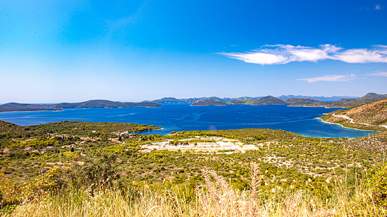 Elafiti Islands in croatia close to Dubrovnik on coastline