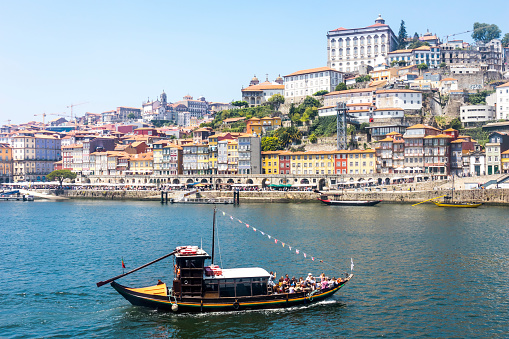 Porto, Portugal old town cityscape on the Douro River