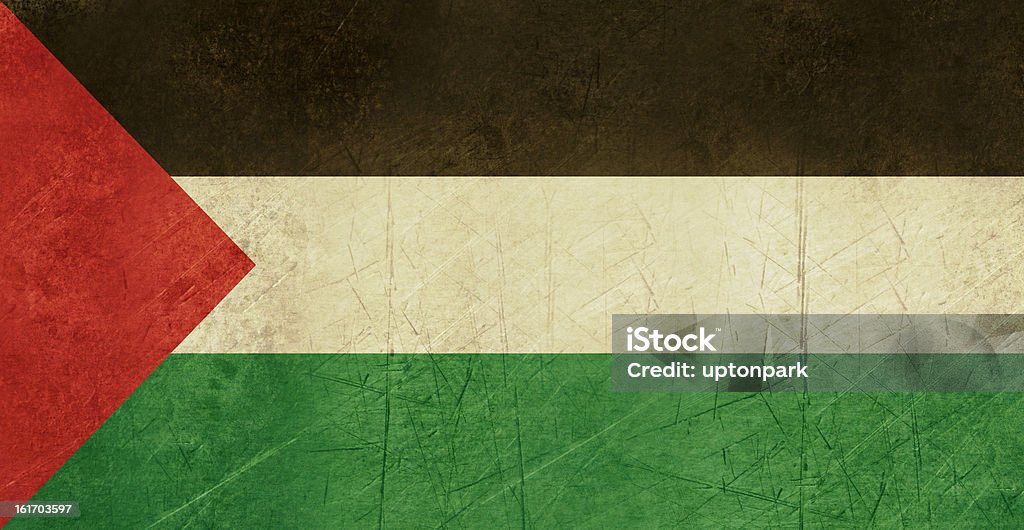 Grunge Bandeira da Palestina - Royalty-free Autoridade Ilustração de stock