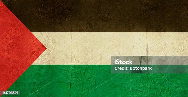 Grunge Bandeira Da Palestina - Arte vetorial de stock e mais imagens de Autoridade - Autoridade, Bandeira, Bandeira Palestiniana