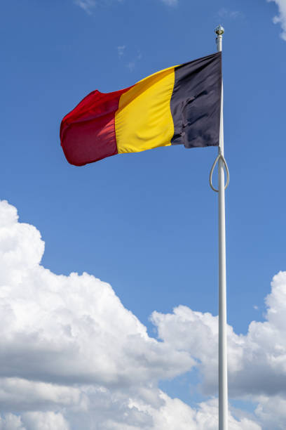 istock flag of Belgium flying in the wind 1617078244