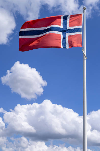 istock flag of Norway flying in the wind 1617084144
