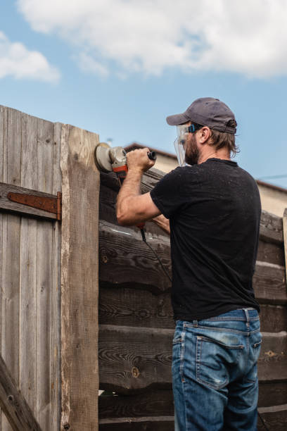 istock Dirty and dusty work with a sanding disc on wood 1617091926