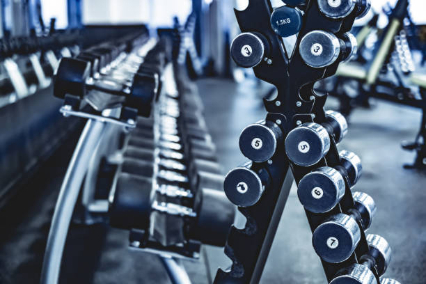 rows with a set of dumbbells