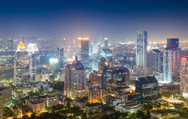 istock Panoramic view of urban landscape in Asia 161710308