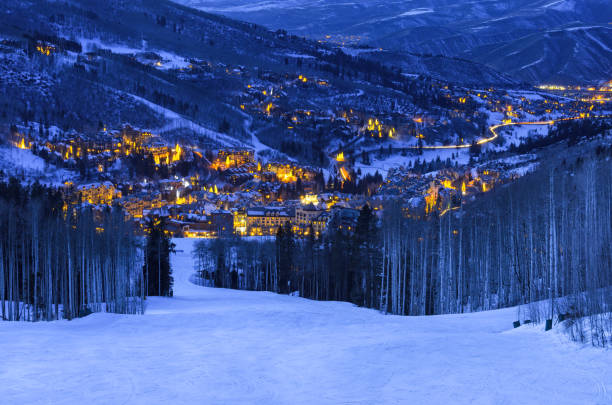 istock Beaver Creek Colorado Village at Dusk 161710680