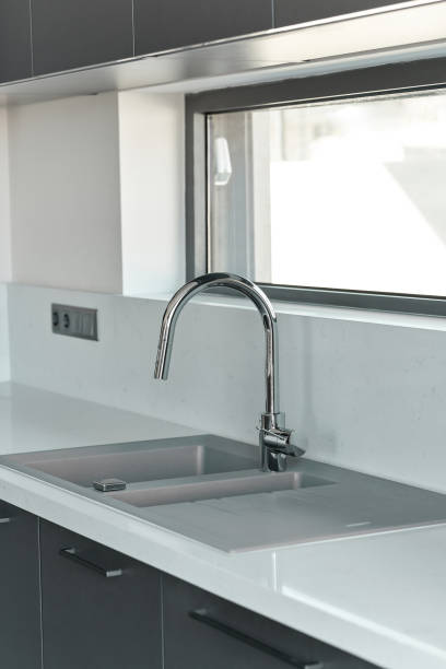 istock gray kitchen of a luxury house 1617111279