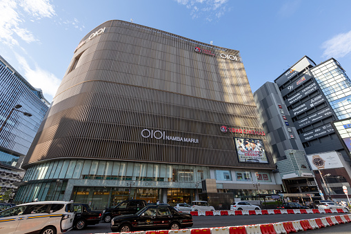 Osaka, Japan - August 19, 2022 : General view of the Namba Marui department store in Osaka, Japan.