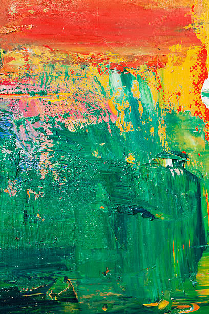 istock Abstract painted green art backgrounds. 161712080