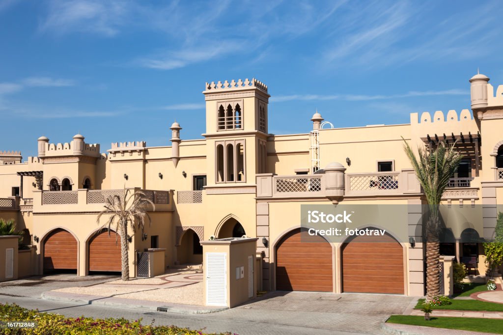 La arquitectura tradicional de Dubai - Foto de stock de Casa libre de derechos