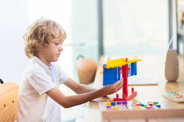 istock Child with educational toys in school 1617161916