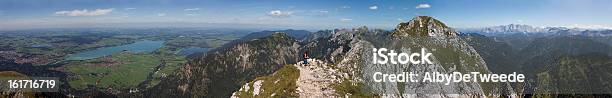 Панорамный Вид На Горы И Южный Säuling Германия — стоковые фотографии и другие картинки Forggensee Lake - Forggensee Lake, Альгой, Бавария