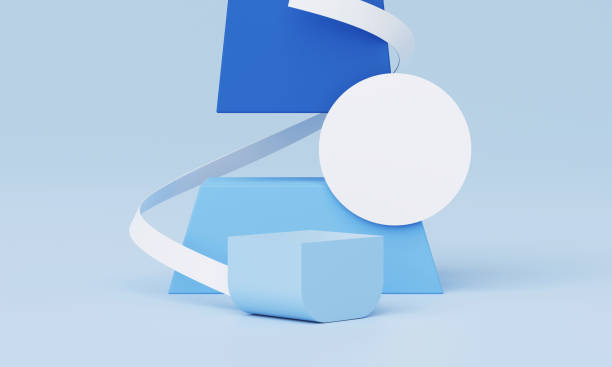 istock 3d render, Minimal blue color empty podium platform background for mock up, pedestal for product or cosmetic showing scene, blue pastel and cold colorful tone, abstract geometric studio. 1617168873