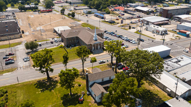 istock Hamilton - a small city in Alabama, on a sunny summer day. 1617175829