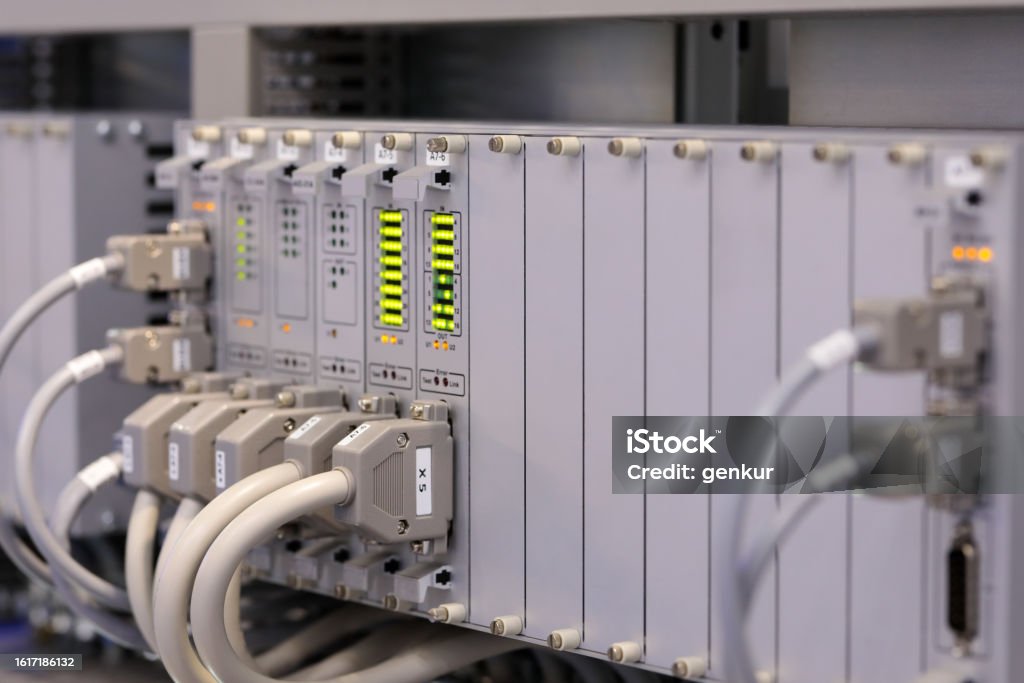 Modular Plc Based Automated Process Control System Stock Photo ...