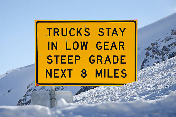 istock Trucks Stay in Low Gear Road Sign 161719949