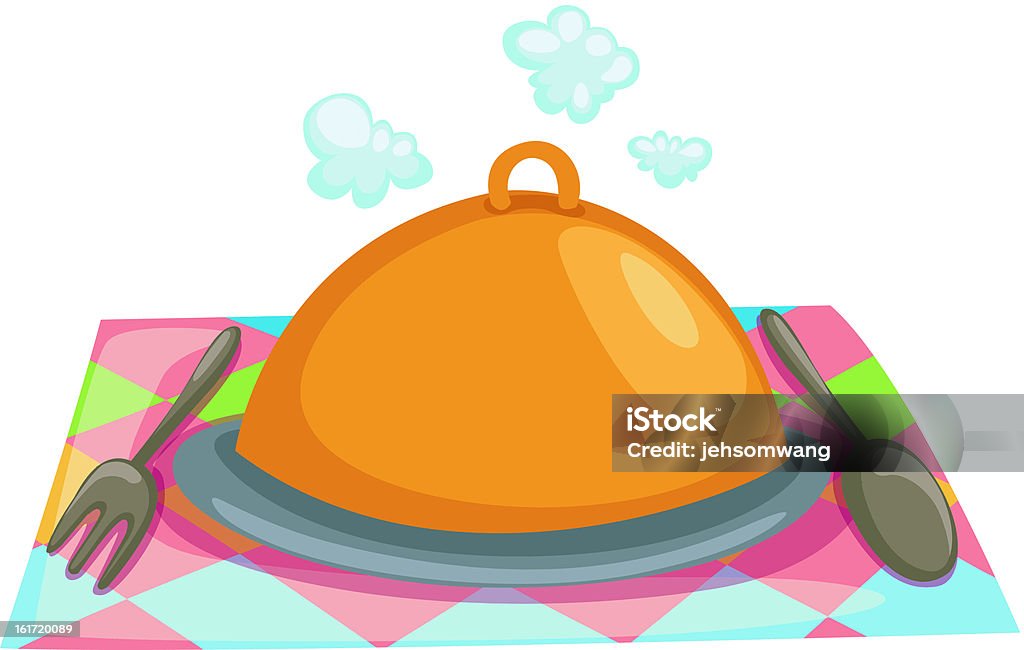 Restaurante de cloche vector - Royalty-free Aberto arte vetorial