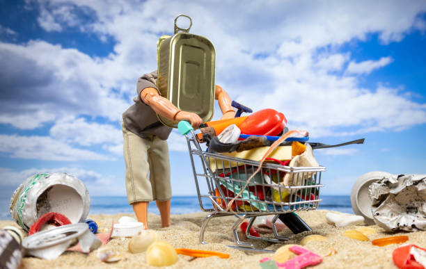 istock toy doll with shopping trolley on beach 1617216253