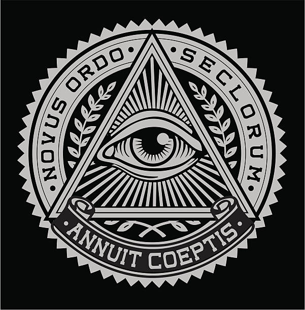 All Seeing Eye Crest All Seeing Eye Crest masonic symbol stock illustrations