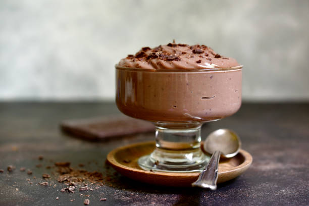 istock Homemade delicious chocolate pudding or mousse. 1617228924